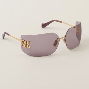 NWT Miu Miu Women's Aube Sunglasses in Mauve w/ box and case